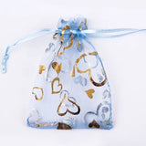 25pcs Organza Love Sack Drawstring Bags Jewelry Wedding Party Gift Bag