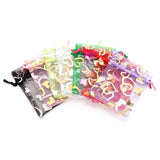 25pcs Organza Love Sack Drawstring Bags Jewelry Wedding Party Gift Bag