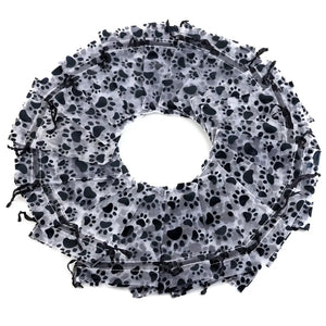 25pcs Organza Jewelry Bags Cat Claw Pattern Gift Bag Drawstring Pouch