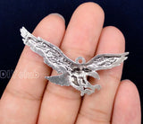 25pcs Tibetan Silver Eagle Charms Pendant 51x24mm