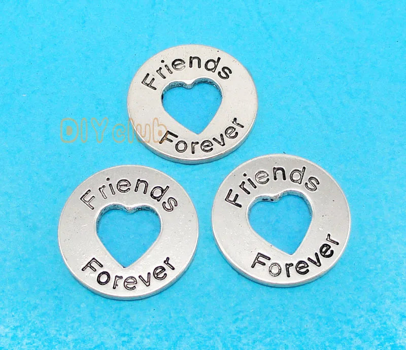 25pcs Tibetan Silver Forever Charms, Jewelry Accessories 24mm