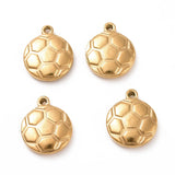 25pcs Football Soccer Ball Stainless Steel Charms Necklace Earring Pendant
