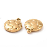 25pcs Football Soccer Ball Stainless Steel Charms Necklace Earring Pendant