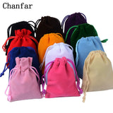 25pcs 7x9cm Velvet Bags Jewelry Gift Pouches Wedding Candy Drawstring Wholesales