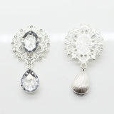 25pcs Clear 25mm*45mm Crystal Pendants Wedding DIY Jewelry Craft