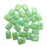 25pcs Natural Stone Divination Quartz Crystal Chakra Lucky Rune Stone