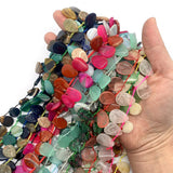 25pcs Natural Stone Style Beads Amazonite Agate Tiger Eye Spacer Beads