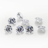 300pcs Mix Round Birthday Glass Stone & CZ Gemstone 4mm~12mm