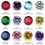 300pcs Mix Round Birthday Glass Stone & CZ Gemstone 4mm~12mm