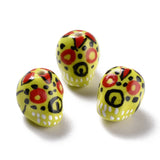 25pcs Skull Shape Porcelain Beads for DIY Jewelry Making