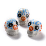 25pcs Skull Shape Porcelain Beads for DIY Jewelry Making