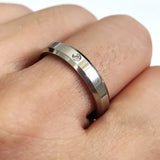 25pcs CZ Wedding Bands Ring Comfortable Zircon Rings Stainless Steel Jewelry