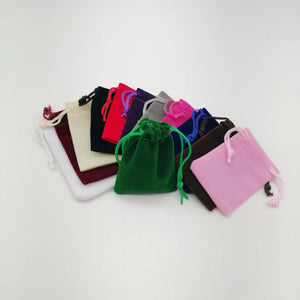 25pcs Velvet Jewlery Bag Drawstring Pouch for Women