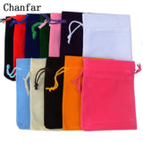 25pcs 9x12cm Velvet Jewelry Packaging Wedding Gift Bags
