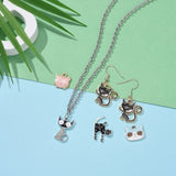 25pcs Mixed Cat Enamel Charms for Jewelry Making
