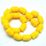 25pcs Buddha Figure Double Face Men's Bracelet Making Charms Beads 15x10mm