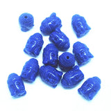 25pcs Buddha Figure Double Face Men's Bracelet Making Charms Beads 15x10mm