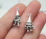 25pcs Antique Silver 3D Dwarfs Charms Christmas Pendants For DIY Jewelry Making