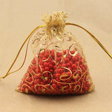 25pcs Christmas Organza Jewelry Pouch Favor Gift Bag