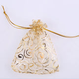 25pcs Christmas Organza Jewelry Pouch Favor Gift Bag