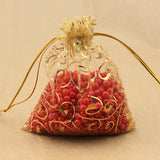 25pcs Christmas Organza Jewelry Pouch Favor Gift Bag