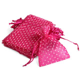25pcs/lot Organza Bags Drawstring Pouch Wedding Candy Gift Jewelry Packaging
