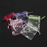 25pcs Butterfly Wedding Sugar Packaging Organza Gift Bags