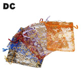 25pcs Net Drawstring Organza Christmas Gift Bags Jewelry Pouch