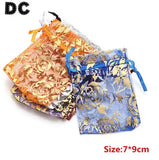 25pcs Net Drawstring Organza Christmas Gift Bags Jewelry Pouch