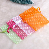 25pcs/lot Organza Gift Drawstring Bags Wave Point Wedding Candy Packaging Pouch