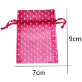 25pcs/lot Organza Gift Drawstring Bags Wave Point Wedding Candy Packaging Pouch