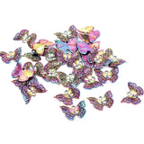 25pcs Mini Small Butterfly Rainbow Alloy Pendants DIY Charms for Jewelry Making
