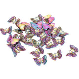 25pcs Mini Small Butterfly Rainbow Alloy Pendants DIY Charms for Jewelry Making