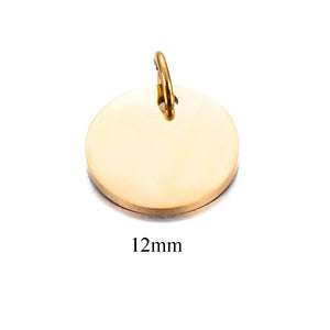 25pcs Stainless Steel Mirror Polished Charms for DIY Pendant Necklace