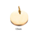 25pcs Stainless Steel Mirror Polished Charms for DIY Pendant Necklace