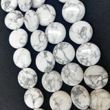 25pcs Howlite Stone Charms 16mm DIY Beads Accessories Coin Shape