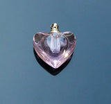25pcs Pink Telesthesia Rice Vials Pendants Glass Spray Perfume Bottle