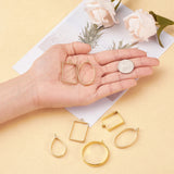 25pcs Alloy Geometric Frame Charms for DIY Resin Flower Jewelry