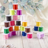 25rolls 0.8mm Elastic Crystal String Cords for Bracelet Making,Mixed