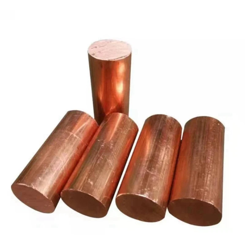 25x100mm T2 Pure Red Copper Rod Solid Round Bar Electrode Mold