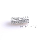 25Pcs Clay Paved Crystal Rhinestone Beads Disco Fit Jewelry Bracelet YKL0322
