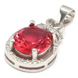 Red Ruby Tanzanite Rhodolite Garnet 925 Sterling Silver Pendant