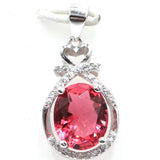 Red Ruby Tanzanite Rhodolite Garnet 925 Sterling Silver Pendant