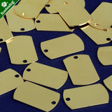 25x16mm Brass Stamping Blank Bar, Name Plated, DIY Jewelry, 20pcs