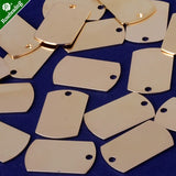 25x16mm Brass Stamping Blank Bar, Name Plated, DIY Jewelry, 20pcs