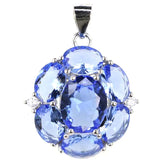 Rich Violet Tanzanite 925 Sterling Silver Pendant