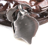 Titanium Steel Sickle Skull Head Pendant for Punk Party