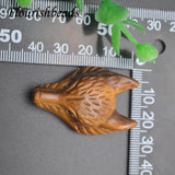 25x42mm Natural Gemstone Carved Wolf Head Pendant for Necklace Jewelry Making