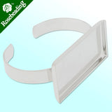 25x50mm Rhodium Plated Adjustable Bracelet Setting With Square Bezel