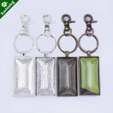 25x50mm Rectangle Pendant Tray Keychain Kit - Set of 5